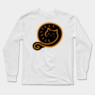 A cat curl up. Long Sleeve T-Shirt